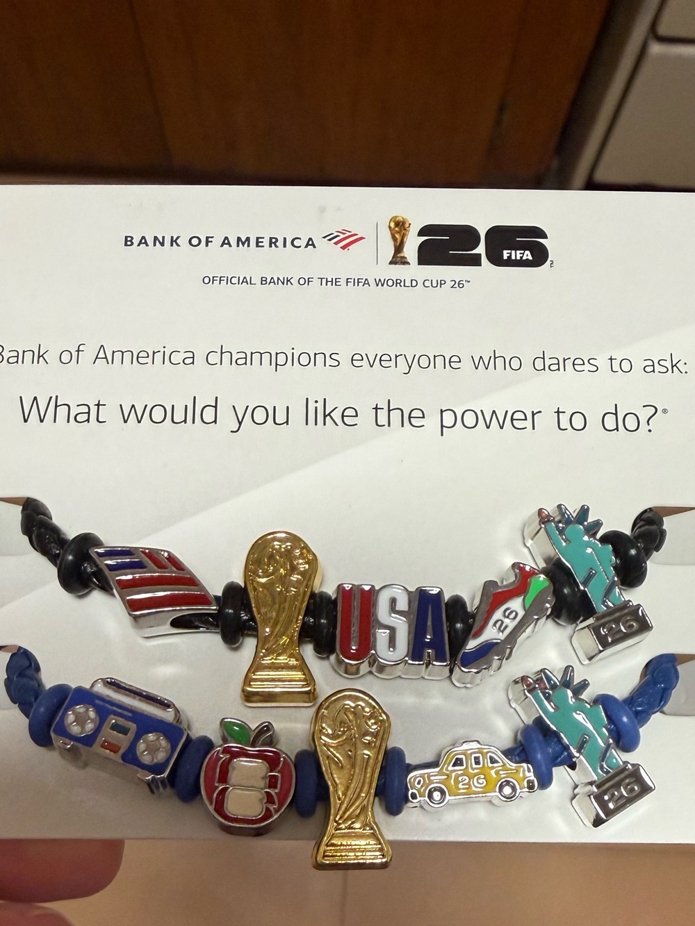 2026 FIFA World Cup Bank of America Charm Bracelet New York City Exclusive